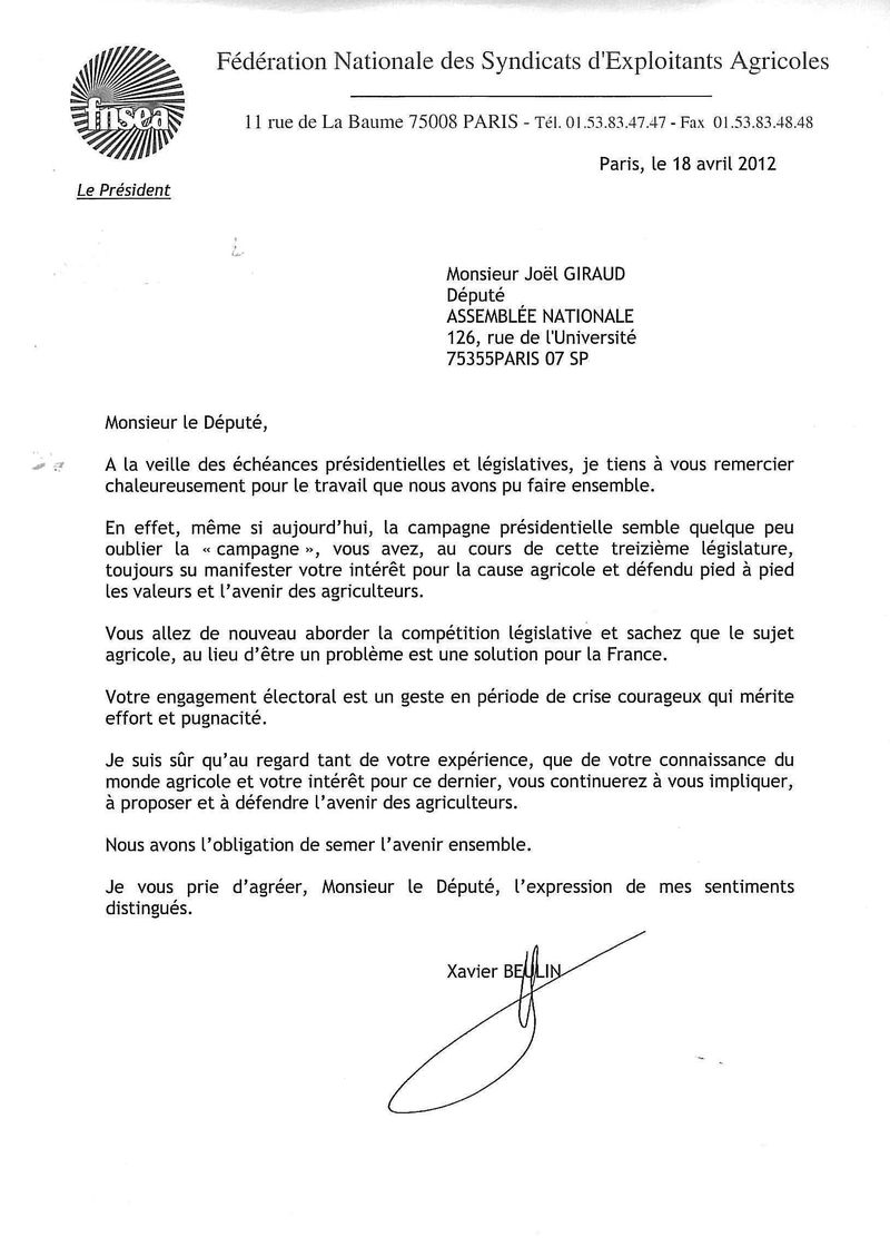 lettre depute pour emploi