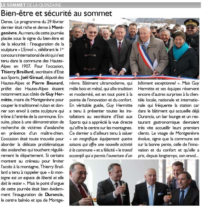 Montgne news 040315 bien être et sécurité au sommet