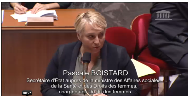 Pascale BOISTARD secrétaire Etat chargée des Droits de l'Artisanat, de la Consommation et de l'Economie sociale et solidaire 120315