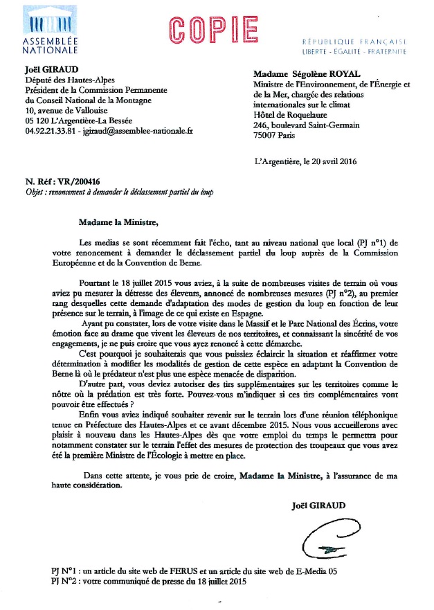 Lettre JG à SR