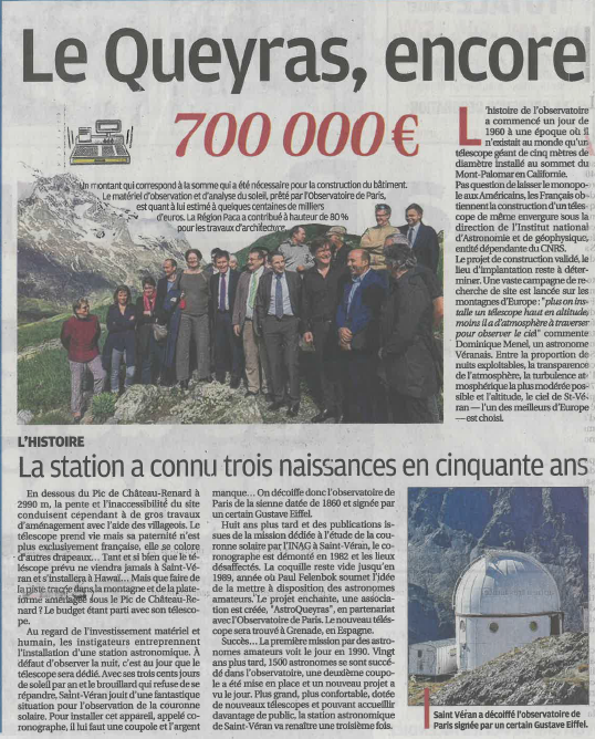 Article  La Provence du 100616 1