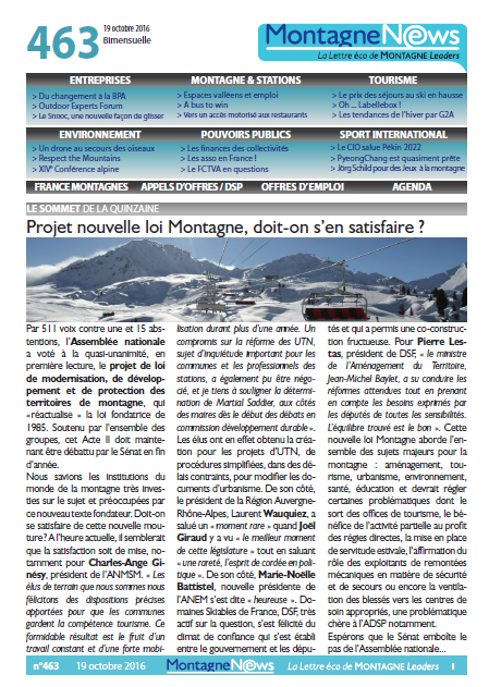 Article montagne news 191016