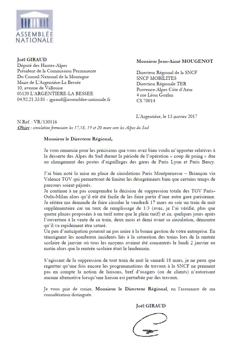 Lettre de JG à la SNCF  130117